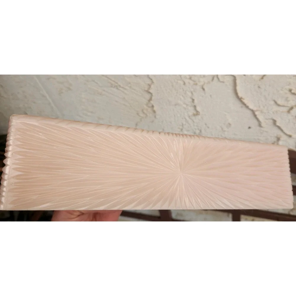 MCM Tissue Box Cover Baby Pink Starburst‎ Acylic Dispenser Celebrity Inc Kleenex